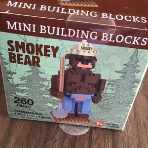 Mini Building Blocks Set - Brown and Blue
